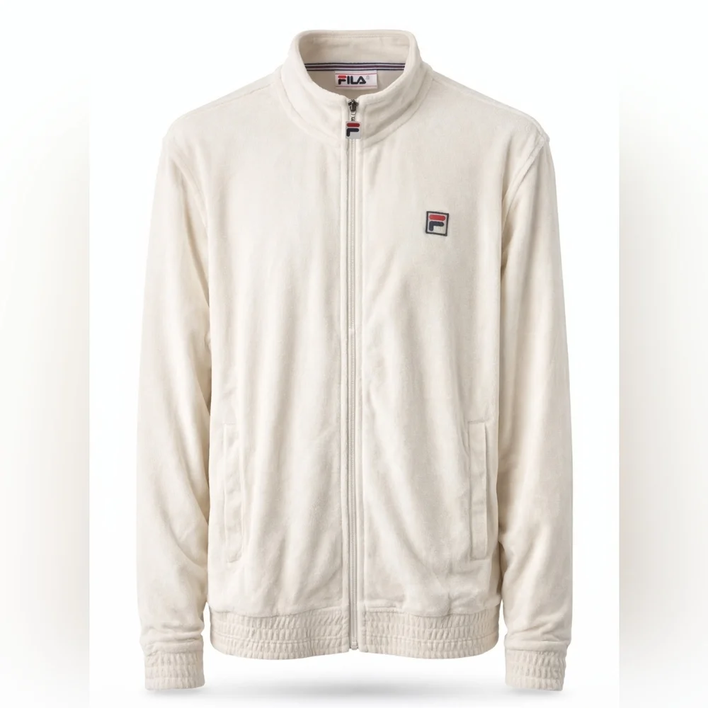 FILA Men's O-Fit Velour Track Jacket.